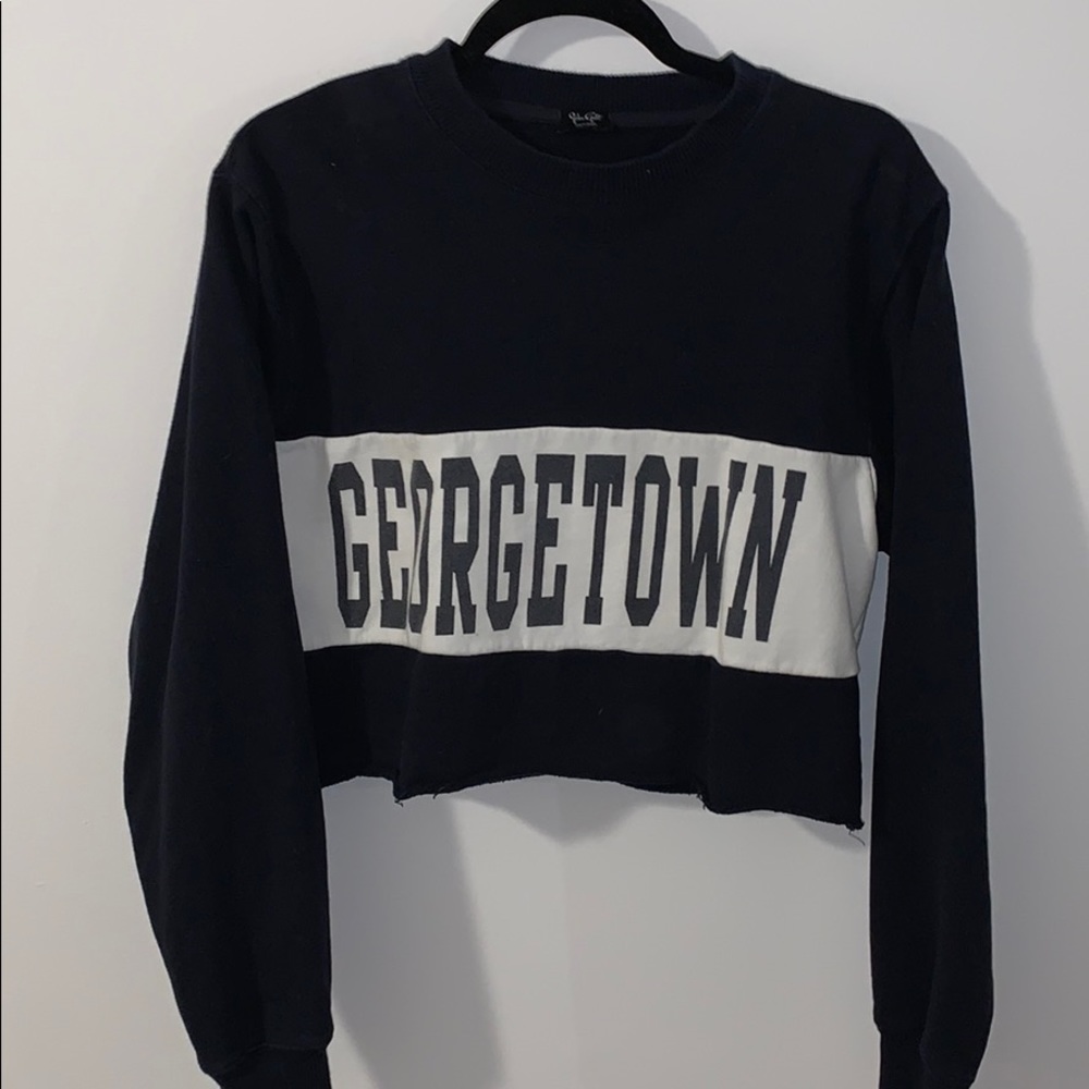 cropped john galt sweatshirt